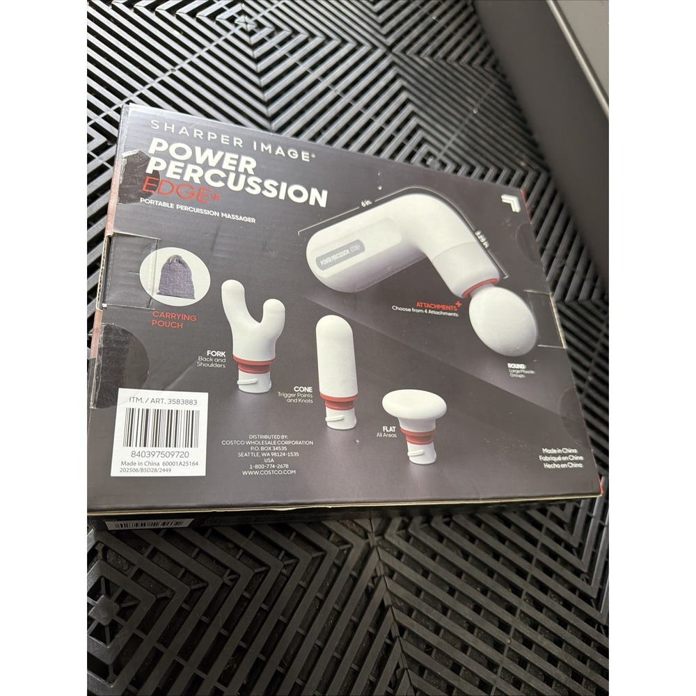Sharper Image Power Percussion Edge+ Portable Percussion Massager